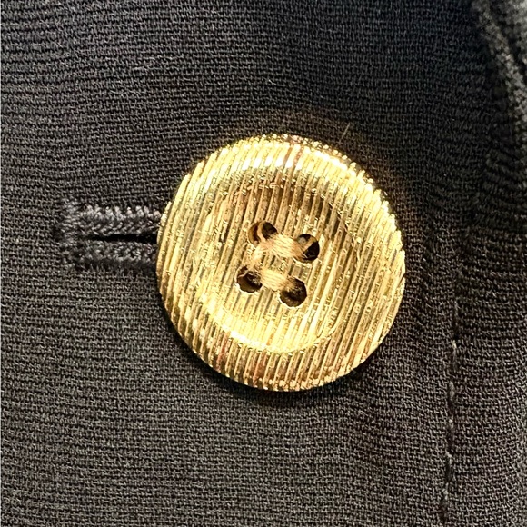 Tahari ASL Black Blazer Jacket Women’s 10P 3 Gold Buttons Formal Office Wear NWT - Picture 4 of 15
